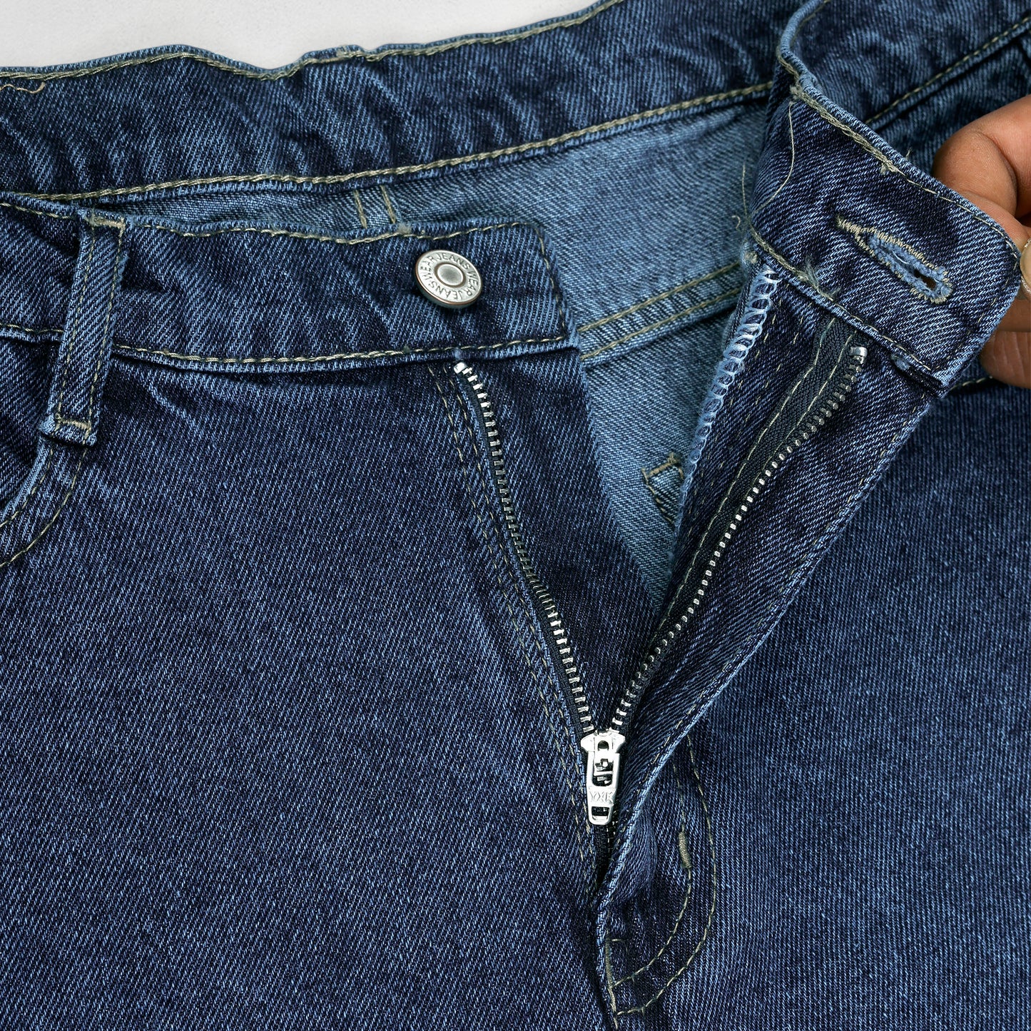 MQ Denim Men's Dark Blue Ombre Style Regular Fit Mid Rise Non-Stretchable Pure Cotton Men's Jeans with Multiple Designs and Colour