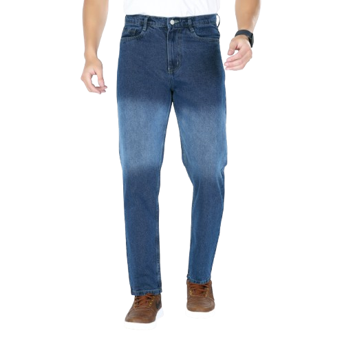 MQ Denim Men's Dark Blue color Ombre Style Regular Fit Mid Rise Non-Stretchable Pure Cotton Men's Jeans with Multiple Designs and Colour