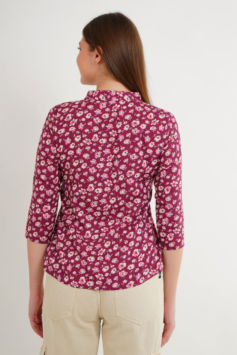 maroon tops for women
