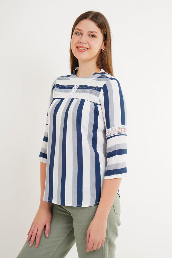 MeQueen Women’s Multi-color Checks Top