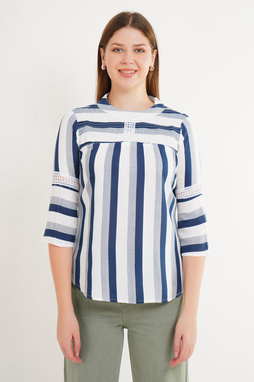 MeQueen Women’s Multi-color Checks Top