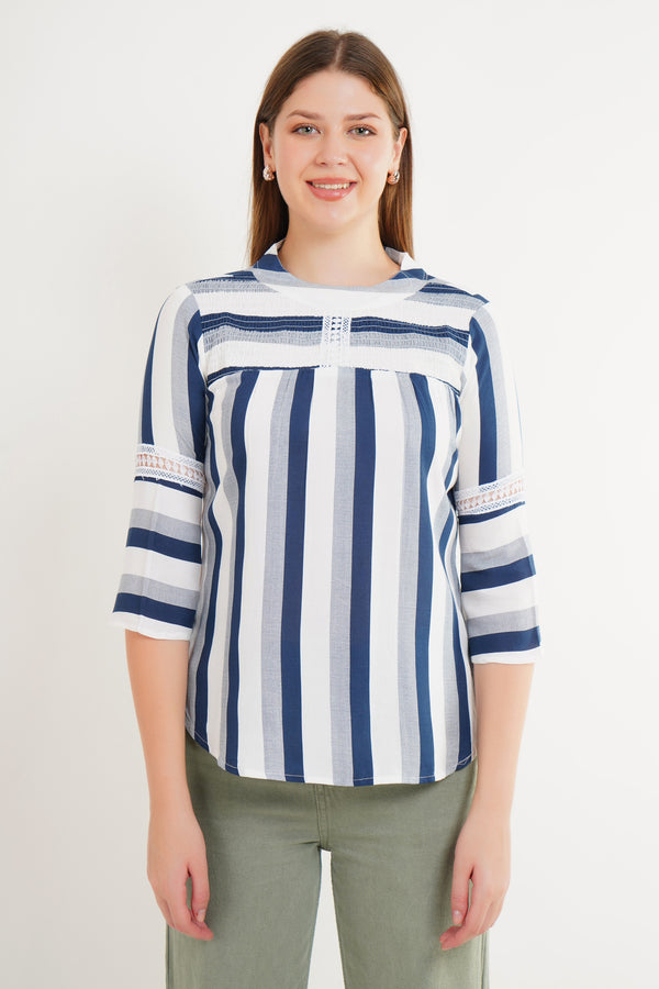 MeQueen Women’s Multi-color Checks Top