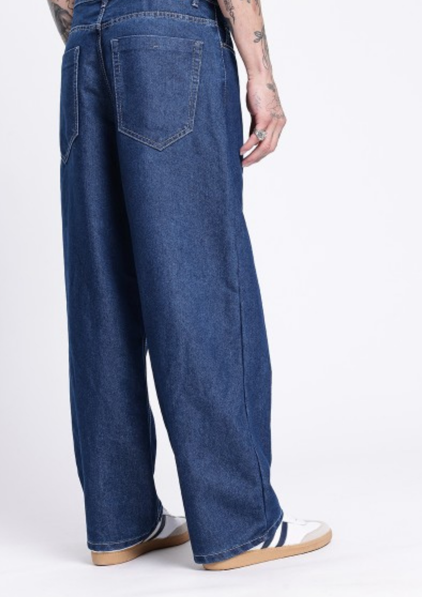 M Q Denim Jeans Men's Regular Fit 100% Dark Blue Cotton Jeans | Soft, Durable Denim | Mid Rise Casual Stylish Comfort Wear for Daily Use